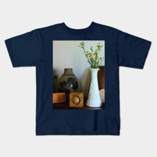 Vase With Wild Flowers Kids T-Shirt